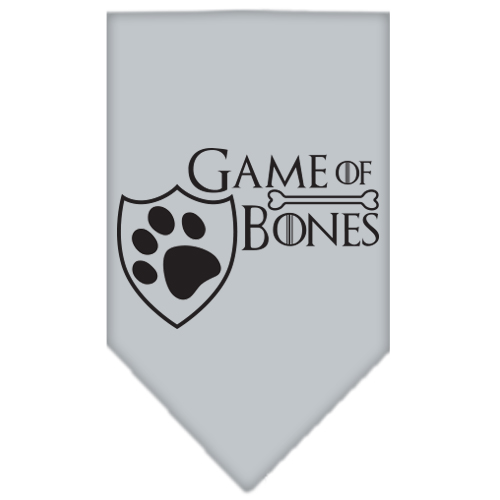 Game of Bones Screen Print Bandana Grey Small